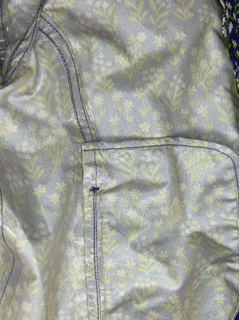 Mini Boden Floral Rain Jacket Size 7-8